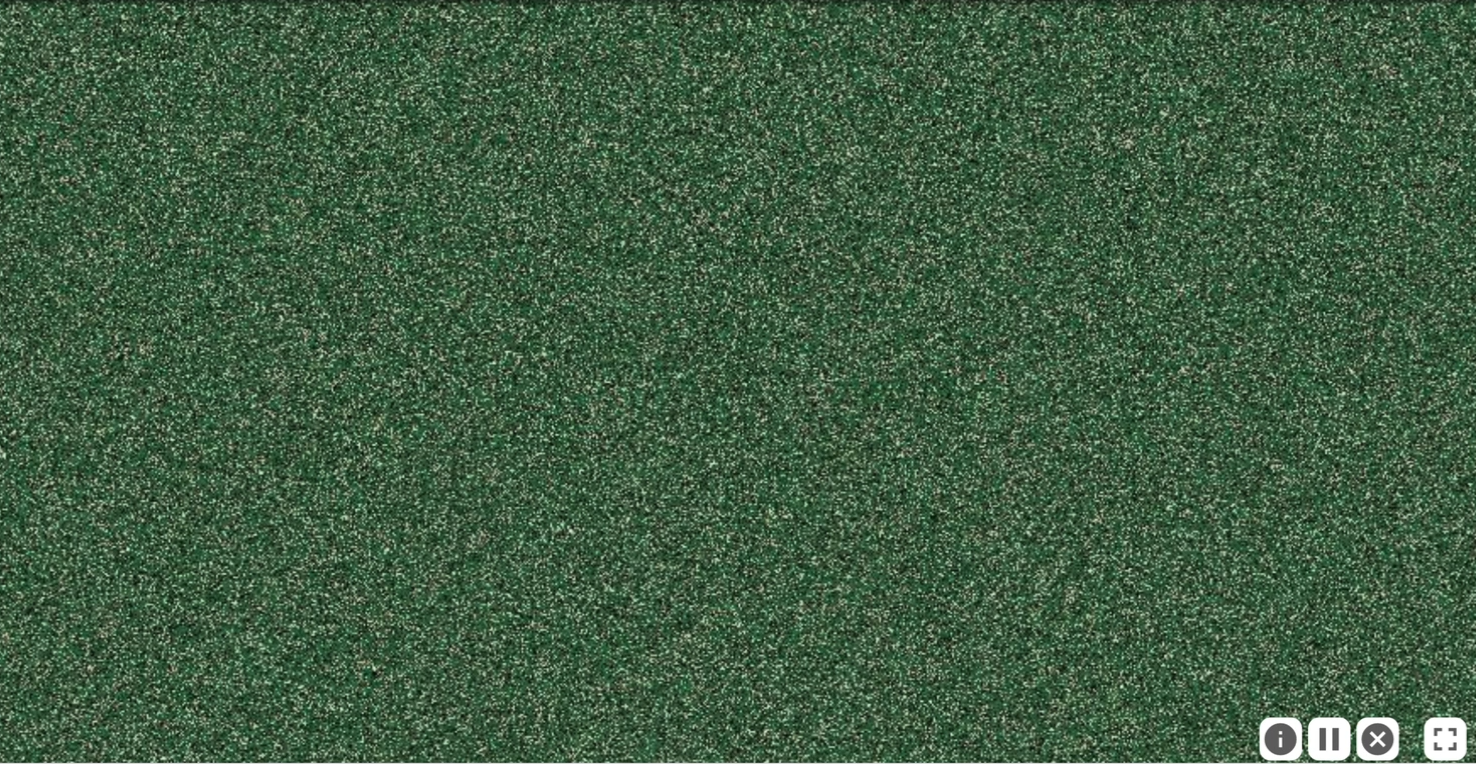 A screenshot of Scene Crasher. The screen is full of green static.