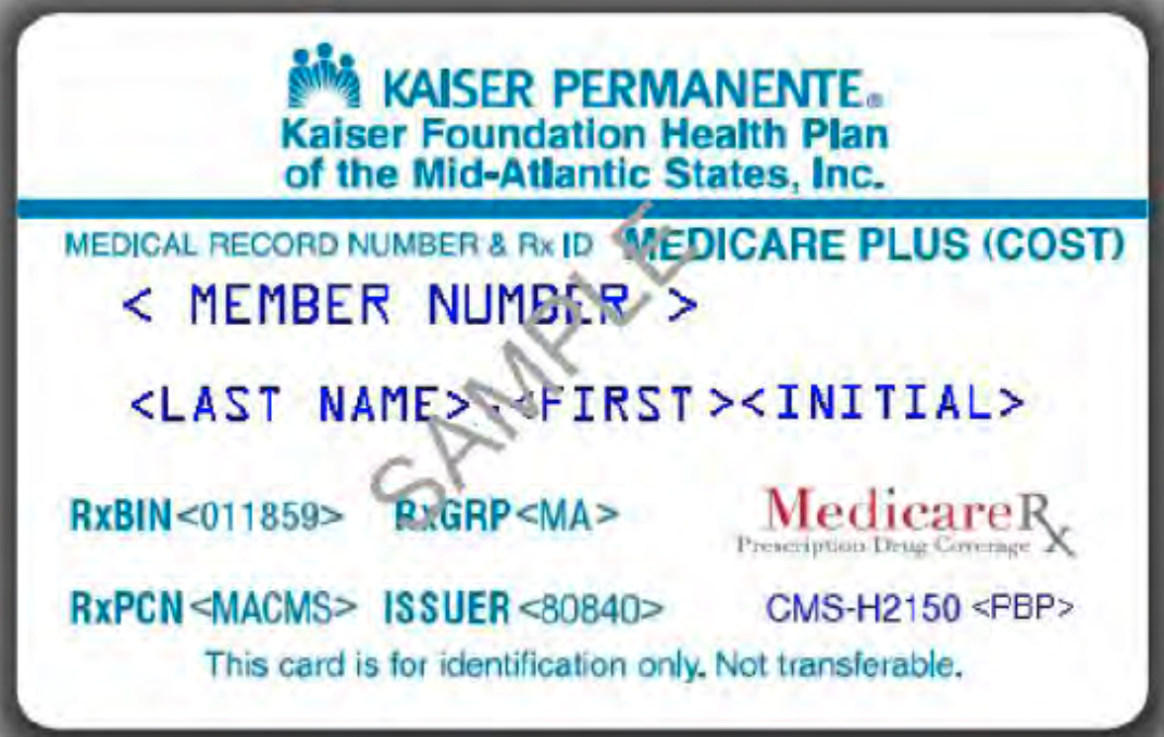 kaiser permanente card